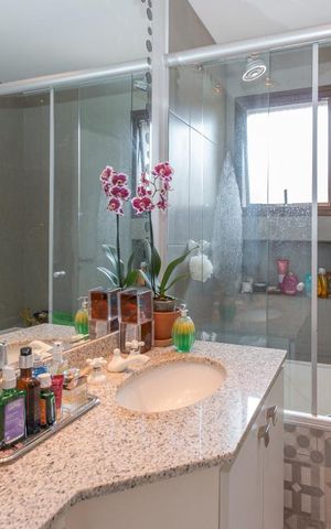 Apartamento para alugar com 127m², 3 quartos e 2 vagasBanheiro da Suíte 1
