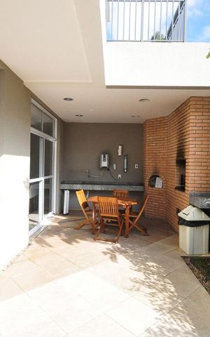 Studio à venda com 38m², 1 quarto e 1 vagaChurrasqueira
