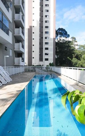 Studio à venda com 38m², 1 quarto e 1 vagaPiscina