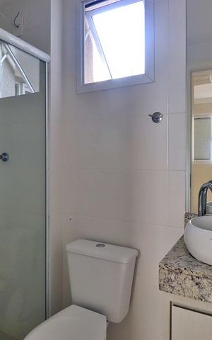 Apartamento à venda com 58m², 2 quartos e 1 vagaBanheiro da Suíte