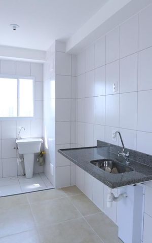 Apartamento à venda com 38m², 2 quartos e 1 vagaCozinha e Área de Serviço