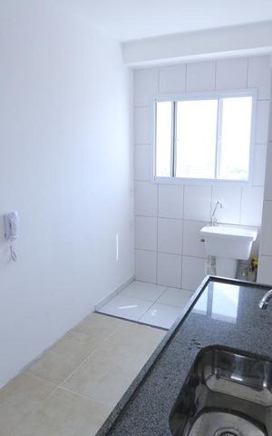 Apartamento à venda com 38m², 2 quartos e 1 vagaCozinha e Área de Serviço