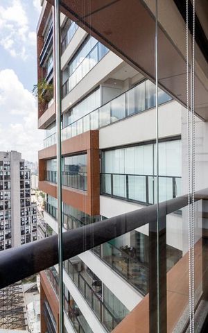 Studio para alugar com 43m², 1 quarto e 1 vaga Studio para alugar com 43m², 1 quarto e 1 vagaVaranda