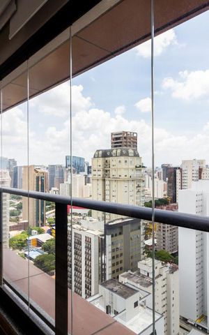 Studio para alugar com 43m², 1 quarto e 1 vaga Studio para alugar com 43m², 1 quarto e 1 vagaVaranda