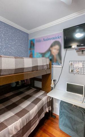 Apartamento à venda com 67m², 3 quartos e 1 vagaQuarto 3