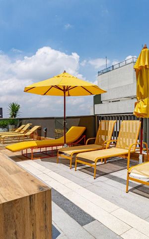 Studio para alugar com 25m², 1 quarto e sem vagaPiscina
