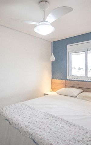 Apartamento à venda com 45m², 1 quarto e 1 vagaQuarto