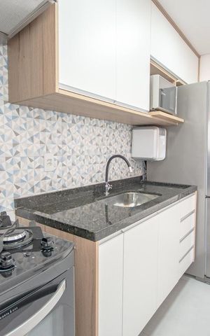 Apartamento à venda com 45m², 1 quarto e 1 vagaCozinha