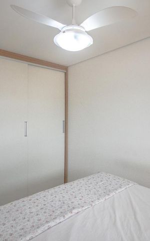 Apartamento à venda com 45m², 1 quarto e 1 vagaQuarto
