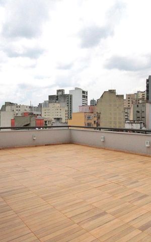 Studio à venda com 25m², 1 quarto e sem vagaTerraço