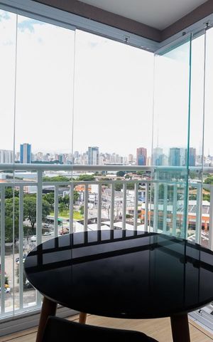 Apartamento à venda com 30m², 1 quarto e sem vaga Apartamento à venda com 30m², 1 quarto e sem vagaVaranda Integrada