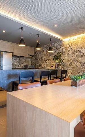 Studio para alugar com 25m², 1 quarto e sem vaga Studio para alugar com 25m², 1 quarto e sem vagaSalão de festas