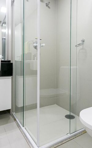 Apartamento para alugar com 36m², 1 quarto e 1 vaga Apartamento para alugar com 36m², 1 quarto e 1 vagaBanheiro