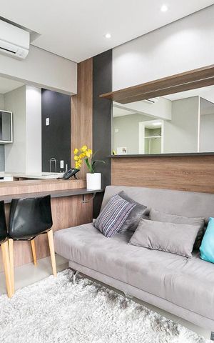 Apartamento para alugar com 36m², 1 quarto e 1 vaga Apartamento para alugar com 36m², 1 quarto e 1 vagaSala