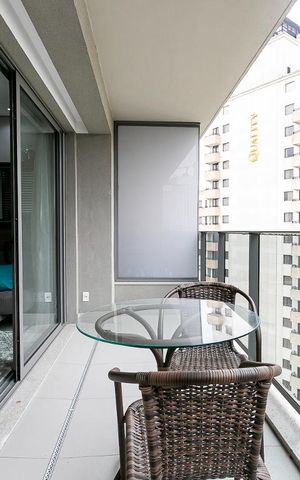Apartamento para alugar com 36m², 1 quarto e 1 vaga Apartamento para alugar com 36m², 1 quarto e 1 vagaVaranda