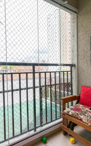 Apartamento à venda com 65m², 3 quartos e 1 vagaVaranda