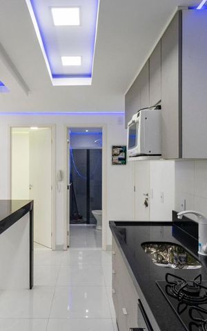 Apartamento à venda com 36m², 2 quartos e 1 vagaCozinha e Área de serviço