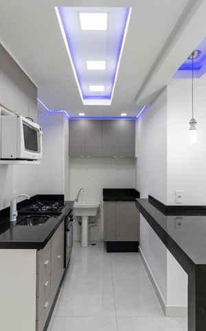 Apartamento à venda com 36m², 2 quartos e 1 vagaCozinha e Área de serviço