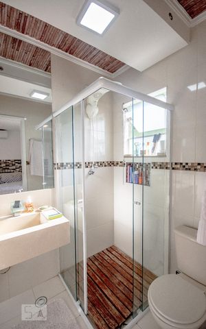Casa de condomínio à venda com 111m², 3 quartos e 2 vagasBanheiro do Quarto 1