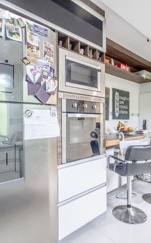 Casa de condomínio à venda com 111m², 3 quartos e 2 vagasCozinha