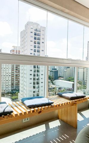 Apartamento à venda com 39m², 1 quarto e 1 vaga Apartamento à venda com 39m², 1 quarto e 1 vagaVaranda