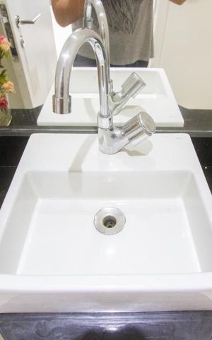 Apartamento para alugar com 118m², 2 quartos e 2 vagasDetalhe Lavabo