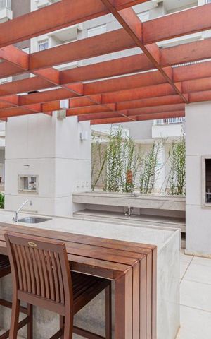 Apartamento para alugar com 41m², 1 quarto e 1 vaga Apartamento para alugar com 41m², 1 quarto e 1 vagaÁrea comum - Churrasqueira