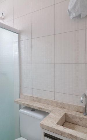 Casa à venda com 79m², 2 quartos e 1 vagaBanheiro da Suite 2