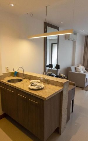Apartamento para alugar com 36m², 1 quarto e 1 vaga Apartamento para alugar com 36m², 1 quarto e 1 vagaCozinha - Armários