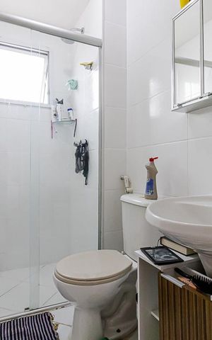 Apartamento para alugar com 54m², 2 quartos e 1 vaga Apartamento para alugar com 54m², 2 quartos e 1 vagaBanheiro da Suíte