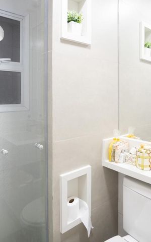 Apartamento à venda com 110m², 2 quartos e 1 vaga Apartamento à venda com 110m², 2 quartos e 1 vagaBanheiro 1