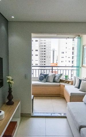 Apartamento à venda com 62m², 2 quartos e 2 vagas Apartamento à venda com 62m², 2 quartos e 2 vagasSala