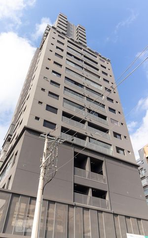 Studio para alugar com 26m², 1 quarto e sem vaga Studio para alugar com 26m², 1 quarto e sem vagaFachada