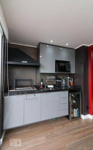 Studio à venda com 38m², 1 quarto e 1 vagaVaranda gourmet