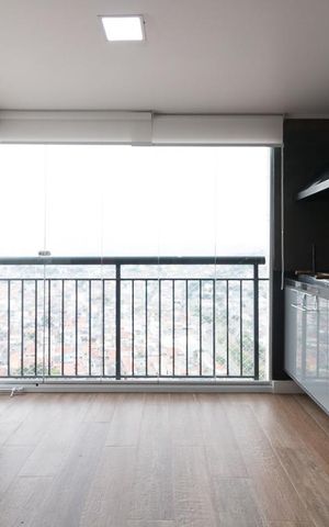 Studio à venda com 38m², 1 quarto e 1 vagaVaranda gourmet
