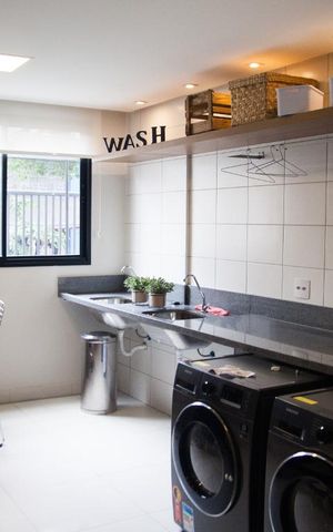 Studio para alugar com 28m², 1 quarto e sem vaga Studio para alugar com 28m², 1 quarto e sem vagaLavanderia