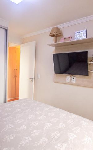 Apartamento à venda com 74m², 2 quartos e 1 vagaQuarto 2