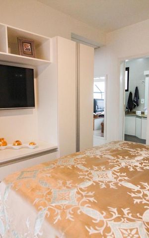Apartamento à venda com 64m², 1 quarto e 1 vagaquarto 
