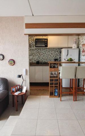 Apartamento à venda com 64m², 1 quarto e 1 vagasala