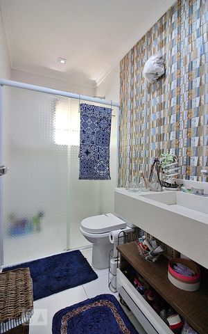 Apartamento à venda com 230m², 4 quartos e 3 vagasBanheiro do Quarto 4 - Suíte