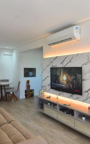 Apartamento à venda com 52m², 1 quarto e 2 vagasSala