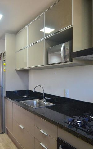 Apartamento à venda com 52m², 1 quarto e 2 vagasCozinha