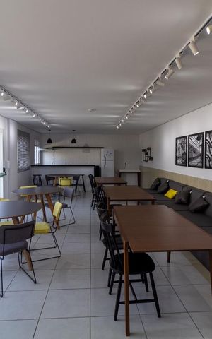 Apartamento para alugar com 40m², 2 quartos e 1 vagaÁrea comum - Salão de festas