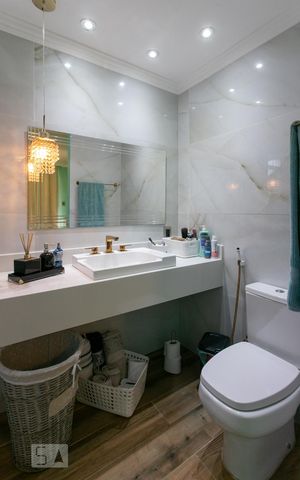 Casa de condomínio à venda com 120m², 3 quartos e 2 vagasBanheiro da Suíte