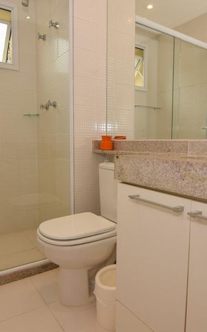 Apartamento para alugar com 160m², 3 quartos e 2 vagas Apartamento para alugar com 160m², 3 quartos e 2 vagasBanheiro da Suíte 1