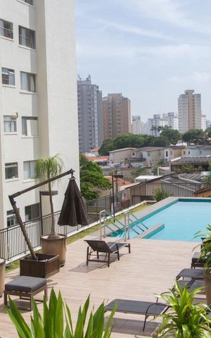 Studio para alugar com 38m², 1 quarto e 1 vagaPiscina