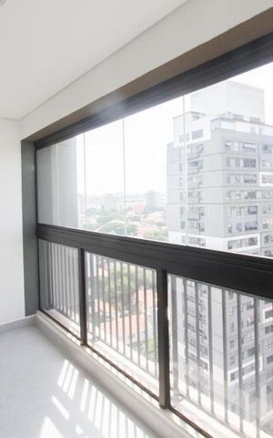 Studio para alugar com 38m², 1 quarto e 1 vagaVaranda