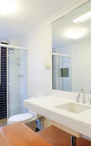 Apartamento para alugar com 108m², 2 quartos e 1 vagaBanheiro Social