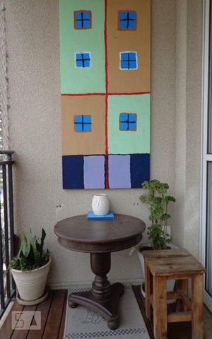 Apartamento para alugar com 40m², 1 quarto e 1 vaga Apartamento para alugar com 40m², 1 quarto e 1 vagaVaranda