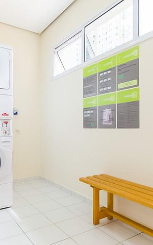 Apartamento à venda com 44m², 1 quarto e sem vaga Apartamento à venda com 44m², 1 quarto e sem vagaÁrea comum - Lavanderia